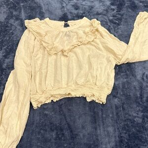 Elegant Cream Women's Top